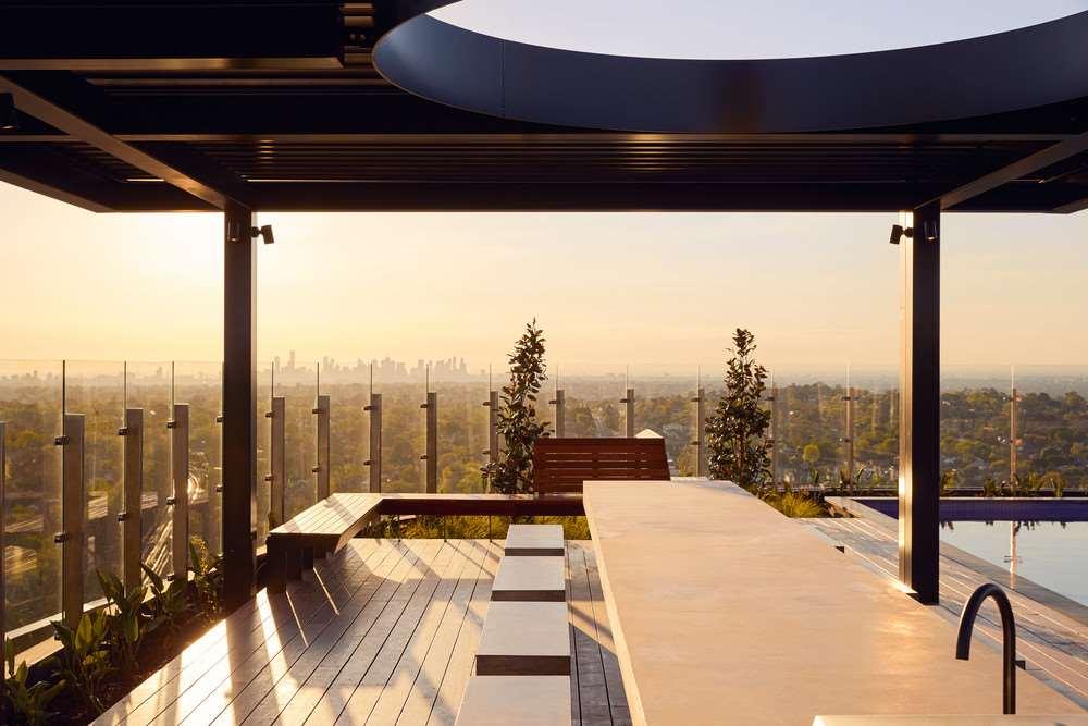 더 첸 멜버른 - 아트 시리즈 박스 힐 시설 사진 Skyline Residences rooftop